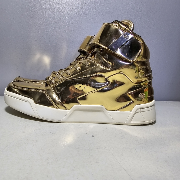 RADII Liquid Gold Bar Lace Up Hook & Loop High Top Sneakers Shoes Men's Size 9 - Picture 4 of 14
